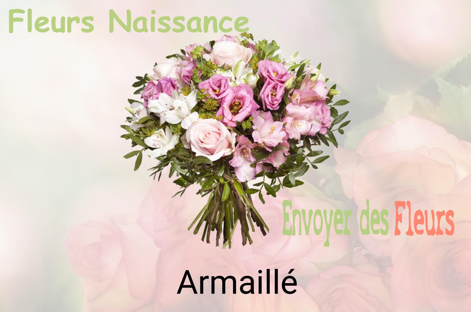 Bouquet de fleurs de naissance livré à Armaillé